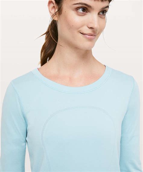 Lululemon Swiftly Tech Long Sleeve Breeze Relaxed Fit Blue Haze