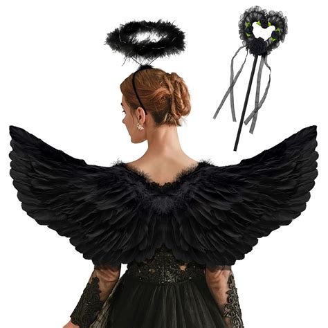 Buy Goenb Angel Wings Angel Wings And Halo Devil Wings Black Angel