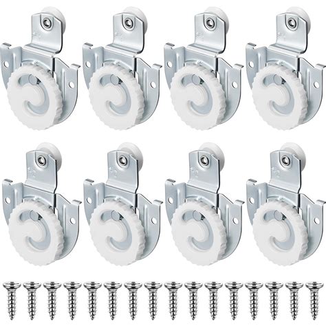 Snapklik.com : 8 Pack Sliding Closet Door Hardware Rollers Wardrobe