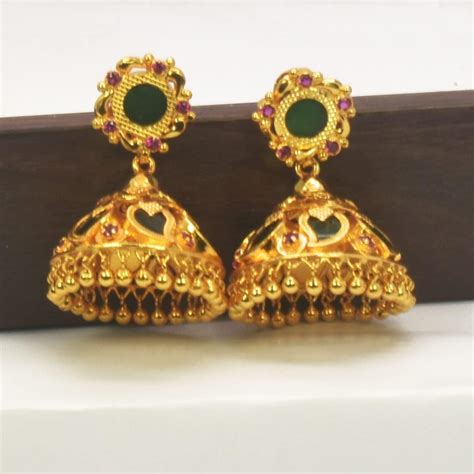 Traditional Gold Earrings Designs Kerala