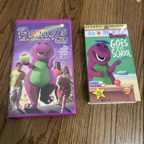 Lot Of Barney Vhs Tapes Barney S Great Adventure More Barney Songs