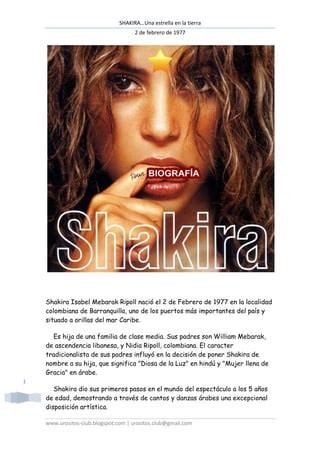 Shakira Su Biograf A Pdf