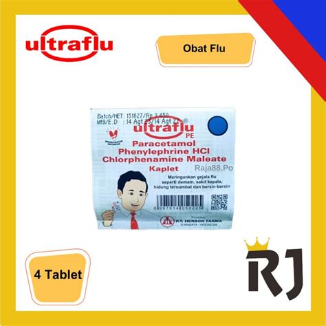 Jual Obat Flu Ultraflu Strip Isi 4 Tablet Shopee Indonesia