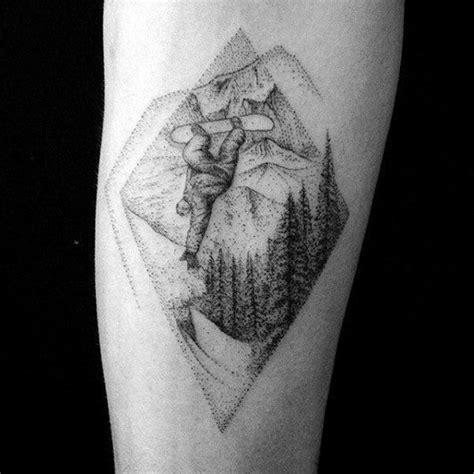 Snowboard Tattoo Designs For Men Cool Ink Ideas Snowboarding