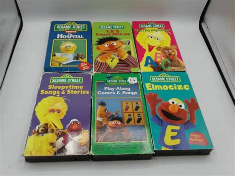 Lot Of Vintage Sesame Street Vhs Tapes Eur Picclick Fr