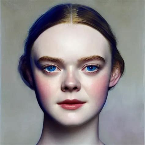 Elle Fanning As An Android Head And Shoulders Stable Diffusion Openart