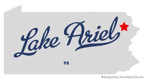 Map of Lake Ariel, PA, Pennsylvania