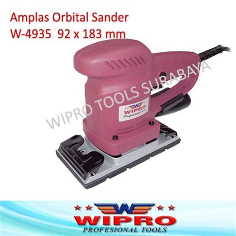 Jual Mesin Amplas Kayu Orbital Sander Wipro W 4935 92 X 183 Mm Di Lapak