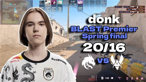 CS2 POV Spirit Donk 20 16 Vs Vitality Dust2 BLAST Premier Spring