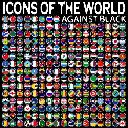 World Flags Icons vector set 01 free download