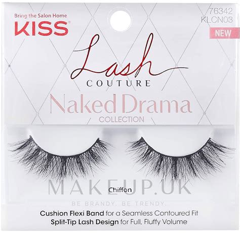 False Lashes Kiss Lash Couture Naked Drama Collection Chiffon Makeup Uk