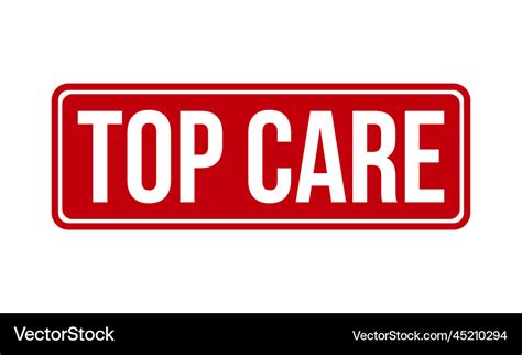 top care rubber stamp seal royalty  vector image