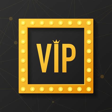 Premium Vector Golden Symbol Of Exclusivity The Label Vip With