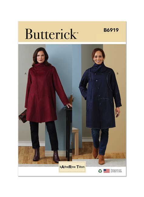 Butterick 6919 Misses Coat By Katherine Tilton