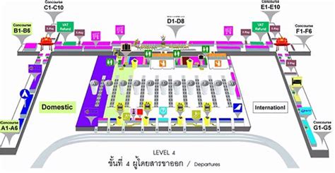 Airport Suvarnabumi Map Bkk Printable Terminal Maps Shops Food Hot