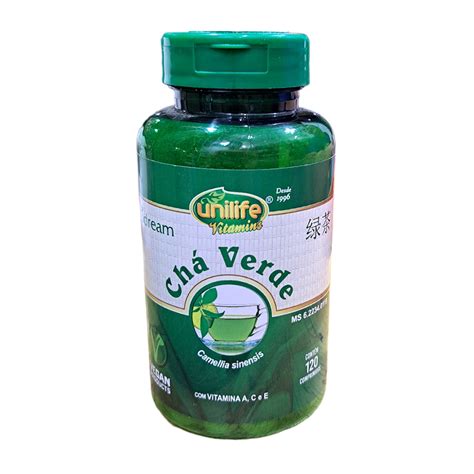 Chá Verde 400mg UNILIFE 120 Cápsulas ABRAÃO ERVAS