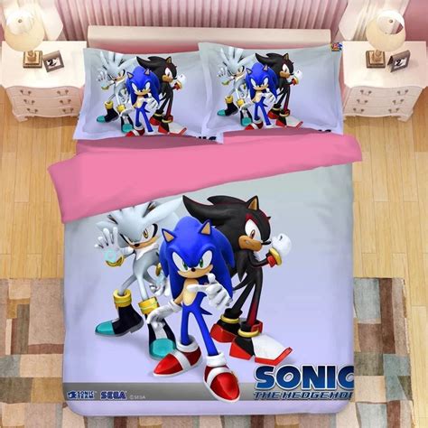 Housse De Couette Sonic Le Hérisson 22 Parure de lit Ensemble De Lite