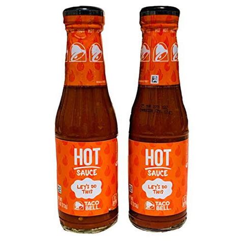 Taco Bell Hot Sauce 75 Oz Bottle 2 Pack