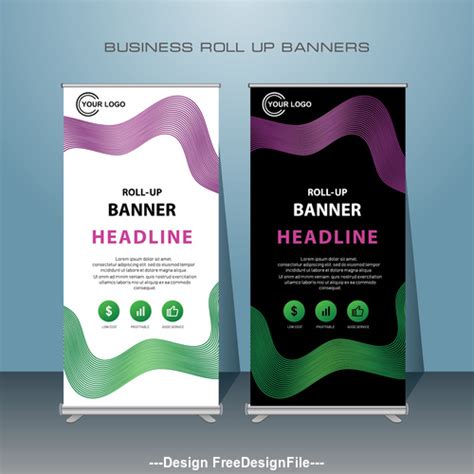 Stand Banner design vector template free download