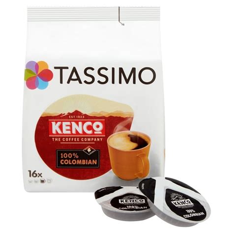 TASSIMO Kenco Colombian Coffee Pods (80 Pods) 16.5p per Pod, £13.20 at ...