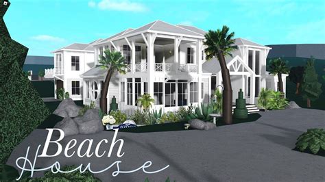 Beach House 150k Speedbuild Bloxburg Bloxburg Beach House Beach House Exterior Beach House