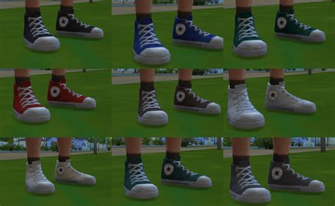 My Sims 4 Blog: Converse shoes! (Maxis' shoes re-textured) by Kitty25939