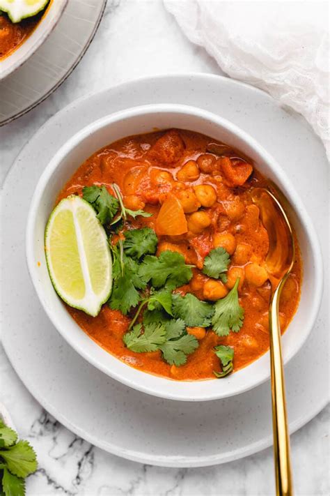 Creamy Vegan Coconut Chickpea Curry Jessica In The Kitchen