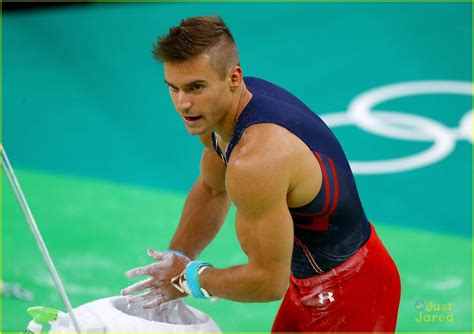 Full Sized Photo Of Sam Mikulak Flag Buzzcut Rio Olympics Training Day