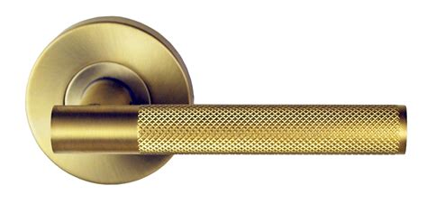 Buy Domici Knurled Lever Handle In Satin Brass Online In Australia Helmex