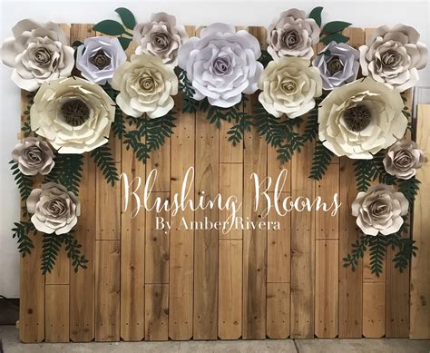 Paper Flower Backdrop/Paperflower Wall/Wedding Backdrop