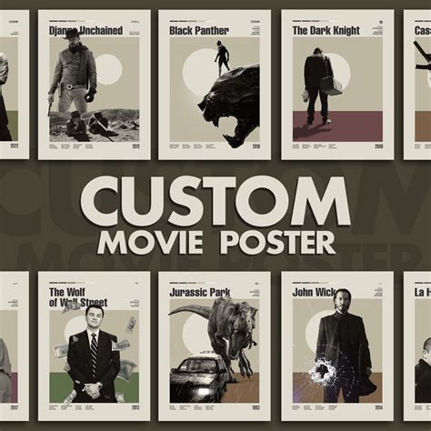 CUSTOM MOVIE POSTER Retro Movie Poster Midcentury Modern - Etsy