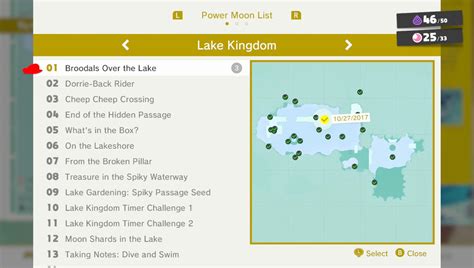 Super Mario Odyssey Power Moon Locations Lake Kingdom