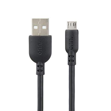 Onn Micro USB To USB Cable 10 Ft Black Walmart