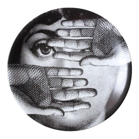 Piero Fornasetti Tema E Variazioni Porcelain Plate Themes And