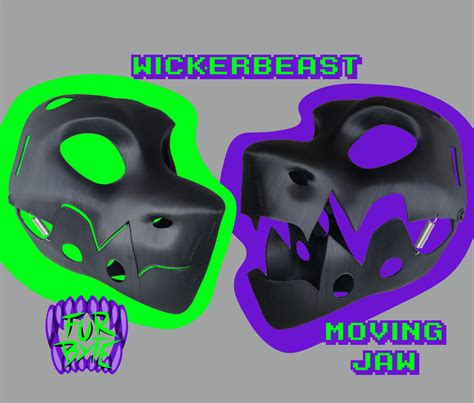 Wickerbeast 3d Printed Head Base Fursuit Furry Moving Jaw Etsy Israel