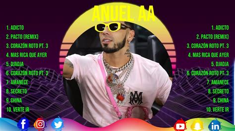 Anuel AA 10 Grandes Exitos Mejores Éxitos Mejores Canciones YouTube