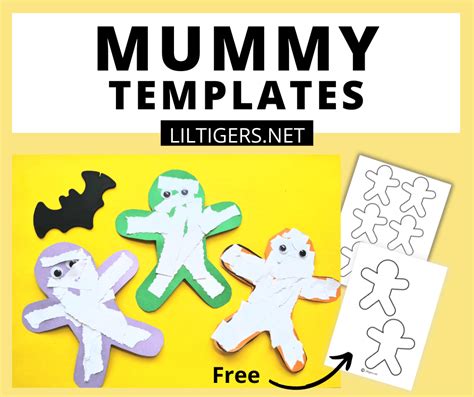 Free Printable Mummy Template Lil Tigers