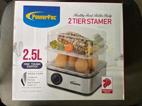 Powerpac Food Steamer 25l Multifunction 2 Tier Steamer Pps706 Tv