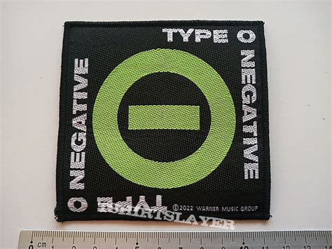 Type O Negative Negative Symbol Patch T Tshirtslayer Tshirt And