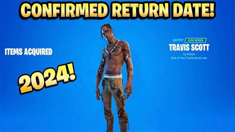 TRAVIS SCOTT SKIN RETURN DATE In FORTNITE ITEM SHOP Travis Scott Skin