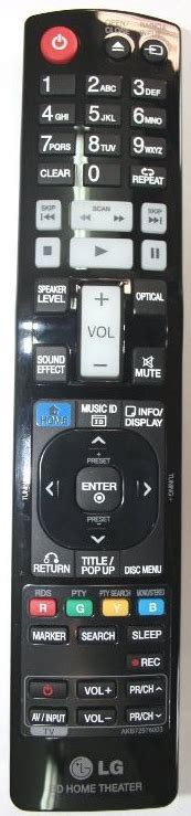 Lg Akb Original Remote Control For Dvd Bd Lg Emerx Eu