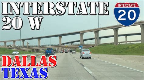 I 20 West Dallas Fort Worth Texas 4k Highway Drive Youtube