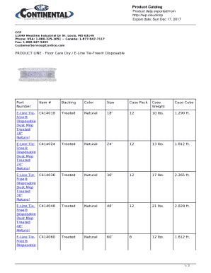 Fillable Online Product Data Exported From Fax Email Print PdfFiller