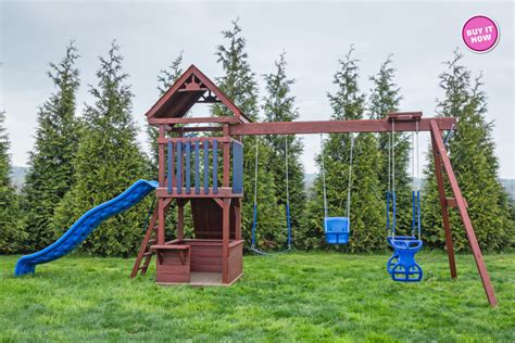 X Challenger Wood Playset For Sale Amish Direct Playsets