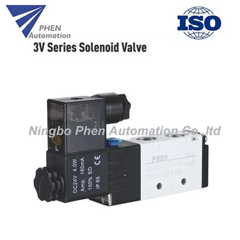 China 3V Series 3 2 Way Single Double Control Pneumatic Air Solenoid