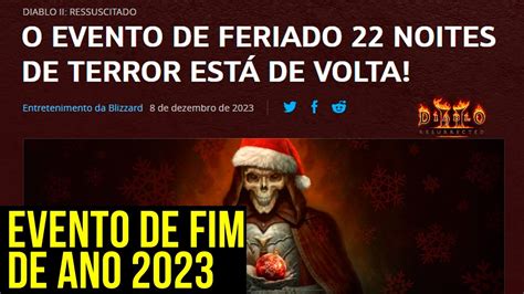 Come Ou Evento Noites De Terror Est De Volta Diablo Resurrected