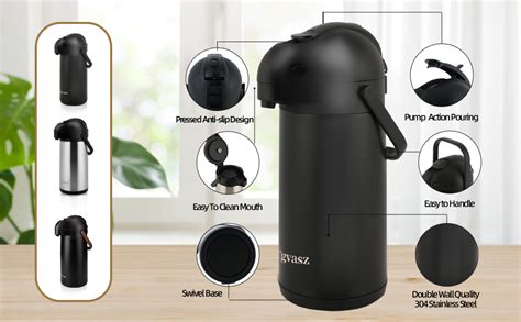 Amazon 2 PCS Airpot Coffee Dispenser With Pump Hot Drink Dispenser