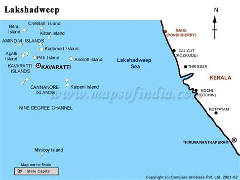 Lakshadweep On Map Of India