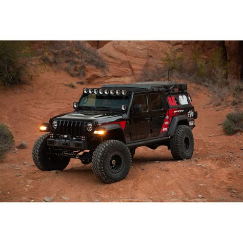 Kc Hilites 91336 Gravity Pro6 Led Light Bar Kit For 18 24 Jeep Wrangler Jl And Gladiator Jt