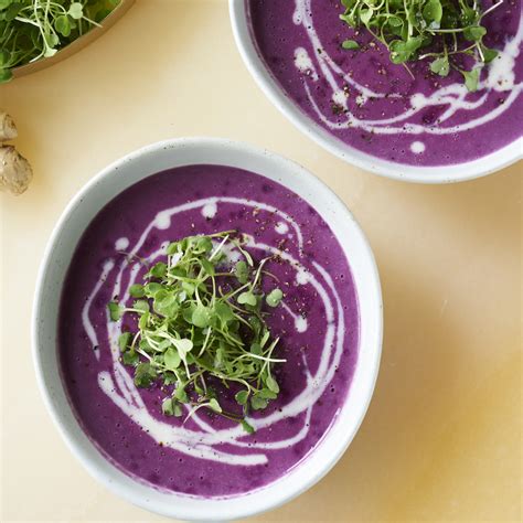 Purple Potato Cabbage Soup | Solluna by Kimberly Snyder